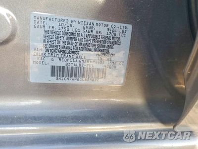 Zdjęcie 12 z 12 samochodu: 2016 NISSAN VERSA 1.6 SV VIN:3N1CN7AP8GL829837 - miniatura