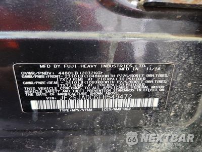 Zdjęcie 12 z 12 samochodu: 2015 SUBARU FORESTER 2.5I PREMIUM VIN:JF2SJADC6FH549472 - miniatura