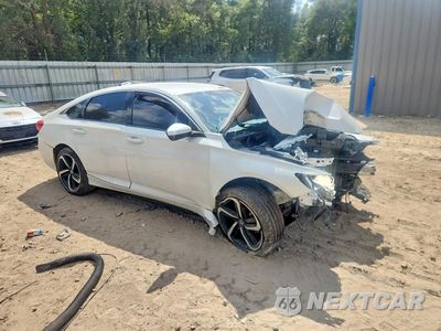 Czwarte zdjęcie samochodu z boku: 2019 HONDA ACCORD SPORT VIN:1HGCV1F39KA173181 - miniatura