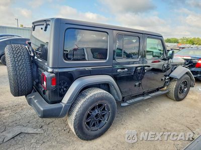 Trzecie zdjęcie samochodu z tyłu: 2020 JEEP WRANGLER UNLIMITED SPORT VIN:1C4HJXDN1LW148030 - miniatura