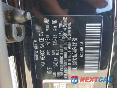 Zdjęcie 12 z 12 samochodu: 2021 KIA RIO LX VIN:3KPA24AD4ME413138 - miniatura