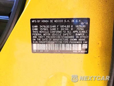 Zdjęcie 13 z 13 samochodu: 2015 HONDA FIT EX VIN:3HGGK5H80FM737738 - miniatura