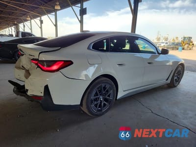 Trzecie zdjęcie samochodu z tyłu: 2023 BMW I4 EDRIVE 40 VIN:WBY73AW08PFR02565 - miniatura