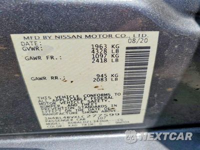 Zdjęcie 12 z 12 samochodu: 2020 NISSAN ALTIMA S VIN:1N4BL4BVXLC277599 - miniatura