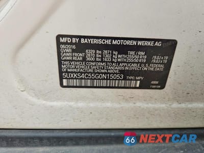 Zdjęcie 13 z 13 samochodu: 2016 BMW X5 XDRIVE35D VIN:5UXKS4C55G0N15053 - miniatura