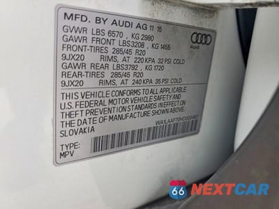 Zdjęcie 13 z 13 samochodu: 2017 AUDI Q7 PREMIUM PLUS VIN:WA1LAAF70HD003497 - miniatura