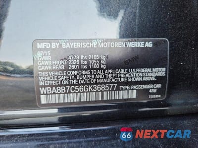 Zdjęcie 12 z 12 samochodu: 2016 BMW 340 XI VIN:WBA8B7C56GK368577 - miniatura