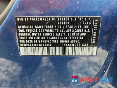 Zdjęcie 13 z 13 samochodu: 2016 VOLKSWAGEN JETTA S VIN:3VW267AJ8GM298650 - miniatura