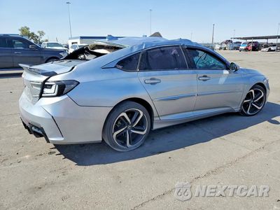 Trzecie zdjęcie samochodu z tyłu: 2019 HONDA ACCORD SPORT VIN:1HGCV2F30KA009484 - miniatura