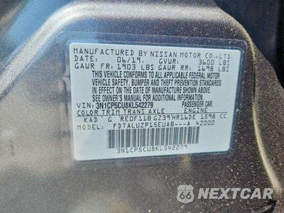 Zdjęcie 14 z 14 samochodu: 2019 NISSAN KICKS SR VIN:3N1CP5CU8KL542279 - miniatura