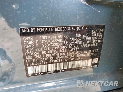 Zdjęcie 13 z 13 samochodu: 2025 HONDA HR-V SPORT VIN:3CZRZ2H57SM764642 - miniatura