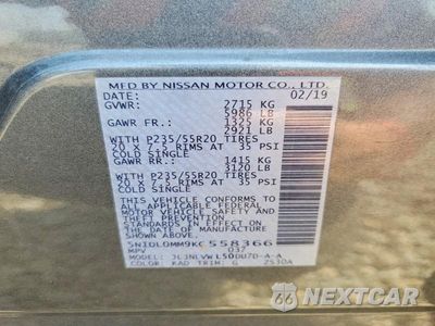 Zdjęcie 13 z 13 samochodu: 2019 INFINITI QX60 LUXE VIN:5N1DL0MM9KC558366 - miniatura