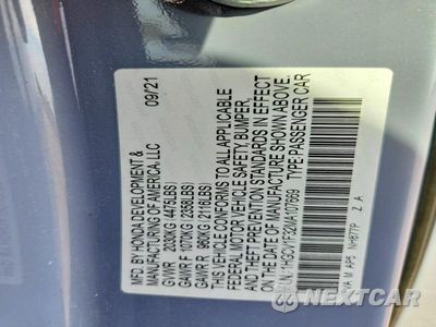 Zdjęcie 13 z 13 samochodu: 2021 HONDA ACCORD SPORT VIN:1HGCV1F32MA107669 - miniatura