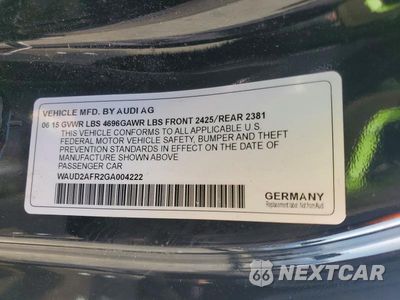 Zdjęcie 12 z 12 samochodu: 2016 AUDI A5 PREMIUM PLUS S-LINE VIN:WAUD2AFR2GA004222 - miniatura