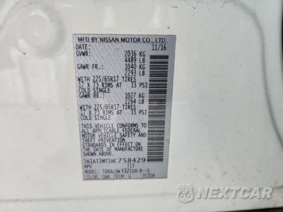 Zdjęcie 13 z 13 samochodu: 2017 NISSAN ROGUE SV VIN:5N1AT2MT1HC758429 - miniatura
