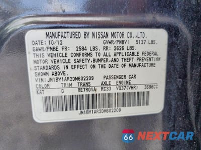Zdjęcie 13 z 13 samochodu: 2013 INFINITI M37 X VIN:JN1BY1AR2DM602209 - miniatura