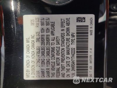 Zdjęcie 13 z 13 samochodu: 2026 HONDA CR-V EXL VIN:2HKRS4H71TH422232 - miniatura