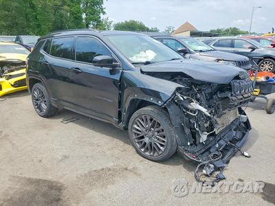 Czwarte zdjęcie samochodu z boku: 2022 JEEP COMPASS LIMITED VIN:3C4NJDCB8NT146311 - miniatura