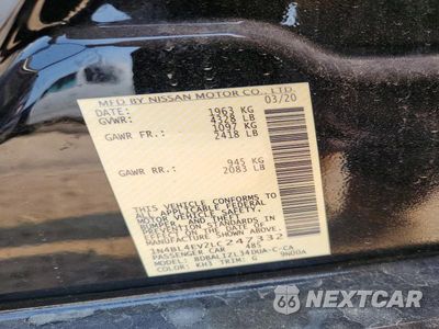 Zdjęcie 12 z 12 samochodu: 2020 NISSAN ALTIMA SL VIN:1N4BL4EV2LC247332 - miniatura