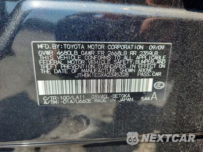 Zdjęcie 12 z 12 samochodu: 2010 LEXUS ES 350 VIN:JTHBK1EGXA2345328 - miniatura