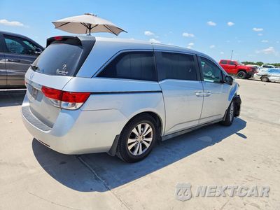 Trzecie zdjęcie samochodu z tyłu: 2014 HONDA ODYSSEY EXL VIN:5FNRL5H67EB122447 - miniatura
