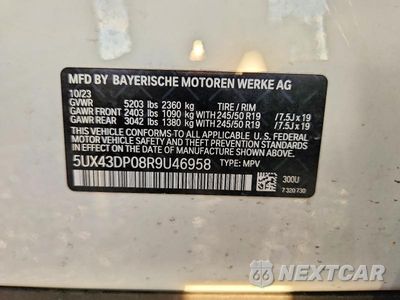 Zdjęcie 12 z 12 samochodu: 2024 BMW X3 SDRIVE30I VIN:5UX43DP08R9U46958 - miniatura