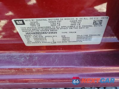 Zdjęcie 12 z 12 samochodu: 2014 CHEVROLET SILVERADO VIN:3GCUKREC6EG123629 - miniatura