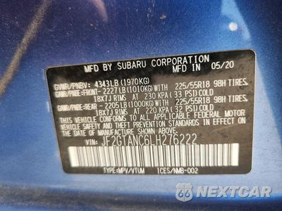 Zdjęcie 13 z 13 samochodu: 2020 SUBARU CROSSTREK LIMITED VIN:JF2GTANC6LH276222 - miniatura