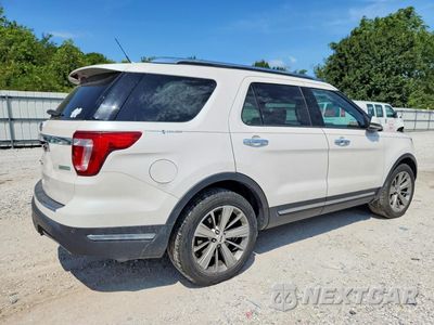 Trzecie zdjęcie samochodu z tyłu: 2018 FORD EXPLORER LIMITED VIN:1FM5K7FH0JGA42226 - miniatura