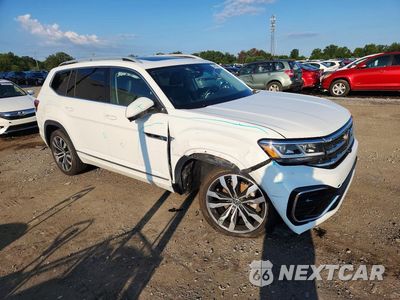 Czwarte zdjęcie samochodu z boku: 2021 VOLKSWAGEN ATLAS SEL PREMIUM R-LINE VIN:1V2FR2CA2MC539528 - miniatura