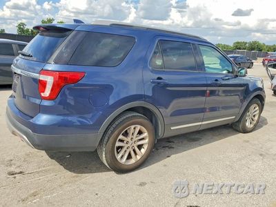 Trzecie zdjęcie samochodu z tyłu: 2017 FORD EXPLORER XLT VIN:1FM5K7D88HGC29405 - miniatura