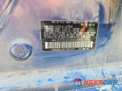 Zdjęcie 12 z 12 samochodu: 2011 SUBARU IMPREZA 2.5I VIN:JF1GE6A6XBH501753 - miniatura