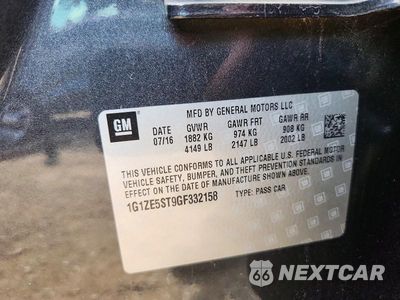 Zdjęcie 12 z 12 samochodu: 2016 CHEVROLET MALIBU LT VIN:1G1ZE5ST9GF332158 - miniatura