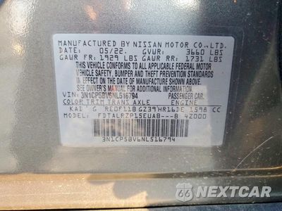 Zdjęcie 12 z 12 samochodu: 2022 NISSAN KICKS S VIN:3N1CP5BV6NL516794 - miniatura