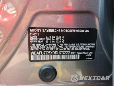 Zdjęcie 12 z 12 samochodu: 2013 BMW 535 XI VIN:WBAFU7C5XDDU73222 - miniatura