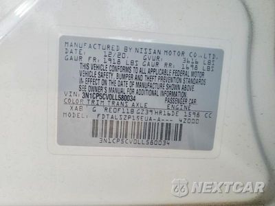 Zdjęcie 12 z 12 samochodu: 2020 NISSAN KICKS SV VIN:3N1CP5CV0LL580034 - miniatura