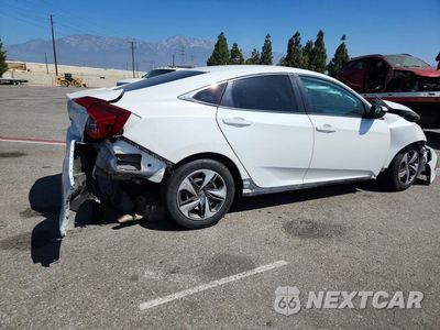 Trzecie zdjęcie samochodu z tyłu: 2019 HONDA CIVIC LX VIN:2HGFC2F66KH517330 - miniatura