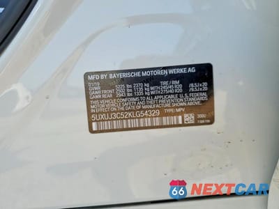 Zdjęcie 12 z 12 samochodu: 2019 BMW X4 XDRIVE30I VIN:5UXUJ3C52KLG54329 - miniatura