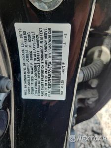 Zdjęcie 12 z 12 samochodu: 2019 HONDA CIVIC LX VIN:19XFC2F64KE210734 - miniatura
