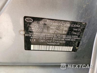 Zdjęcie 12 z 12 samochodu: 2016 HYUNDAI SONATA SE VIN:5NPE24AF7GH404694 - miniatura