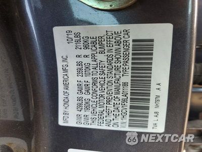 Zdjęcie 12 z 12 samochodu: 2020 HONDA ACCORD EXL VIN:1HGCV1F56LA011186 - miniatura