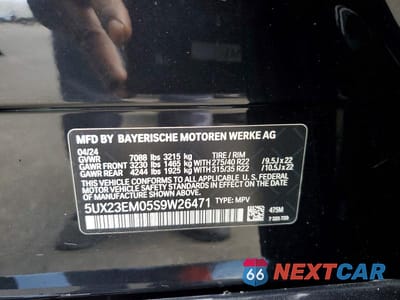 Zdjęcie 13 z 13 samochodu: 2025 BMW X7 XDRIVE40I VIN:5UX23EM05S9W26471 - miniatura