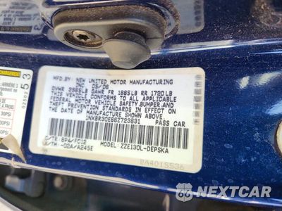 Zdjęcie 12 z 12 samochodu: 2006 TOYOTA COROLLA S VIN:1NXBR30E66Z723831 - miniatura