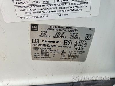 Zdjęcie 14 z 14 samochodu: 2017 CADILLAC XT5 LUXURY VIN:1GYKNDRS9HZ305715 - miniatura
