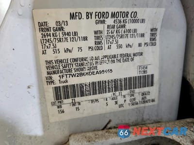 Zdjęcie 12 z 12 samochodu: 2013 FORD F250 SUPER DUTY VIN:1FT7W2B68DEA95555 - miniatura