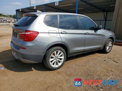 Trzecie zdjęcie samochodu z tyłu: 2013 BMW X3 XDRIVE28I VIN:5UXWX9C56D0A08029 - miniatura