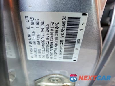 Zdjęcie 12 z 12 samochodu: 2007 HONDA ACCORD LX VIN:1HGCM56437A132166 - miniatura