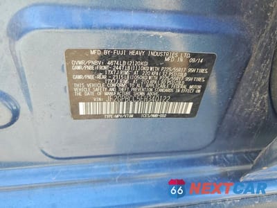Zdjęcie 12 z 12 samochodu: 2014 SUBARU XV CROSSTREK 2.0I HYBRID VIN:JF2GPBCC5EH340122 - miniatura