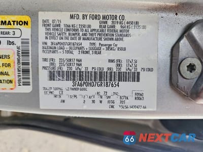 Zdjęcie 12 z 12 samochodu: 2016 FORD FUSION SE VIN:3FA6P0HD7GR187654 - miniatura