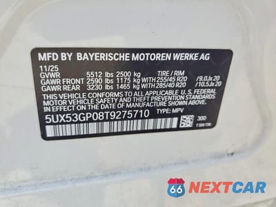 Zdjęcie 13 z 13 samochodu: 2026 BMW X3 30 XDRIVE VIN:5UX53GP08T9275710 - miniatura